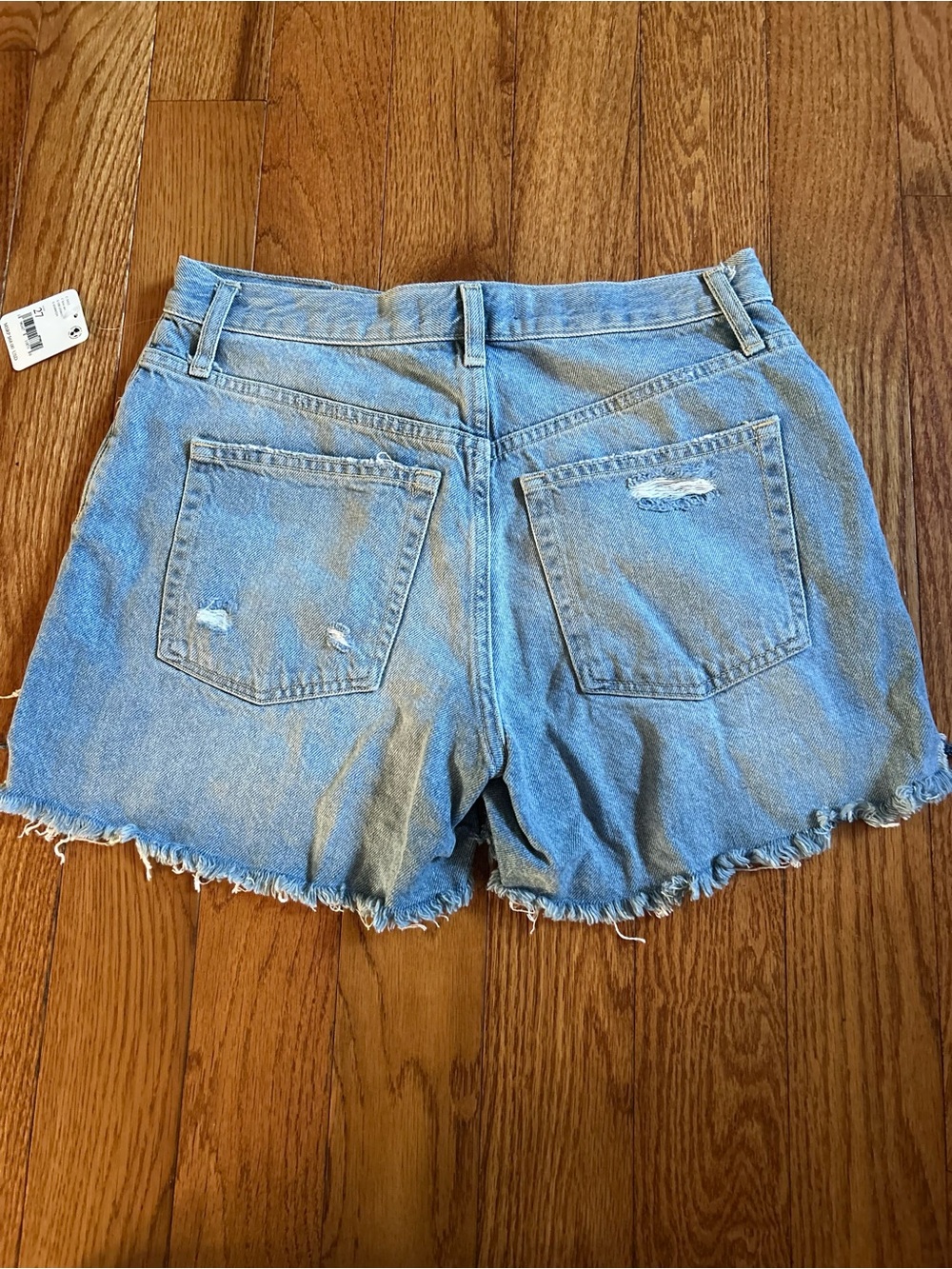 We The Free Light Blue Distressed Denim Cutoff Shorts 27 nwt - Picture 2 of 2